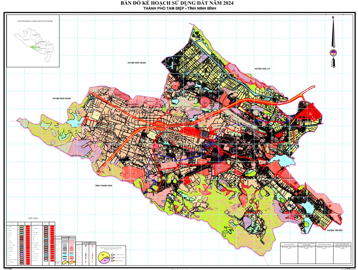 Thông báo công bố công khai Kế hoạch sử dụng đất năm 2024 thành phố Tam Điệp