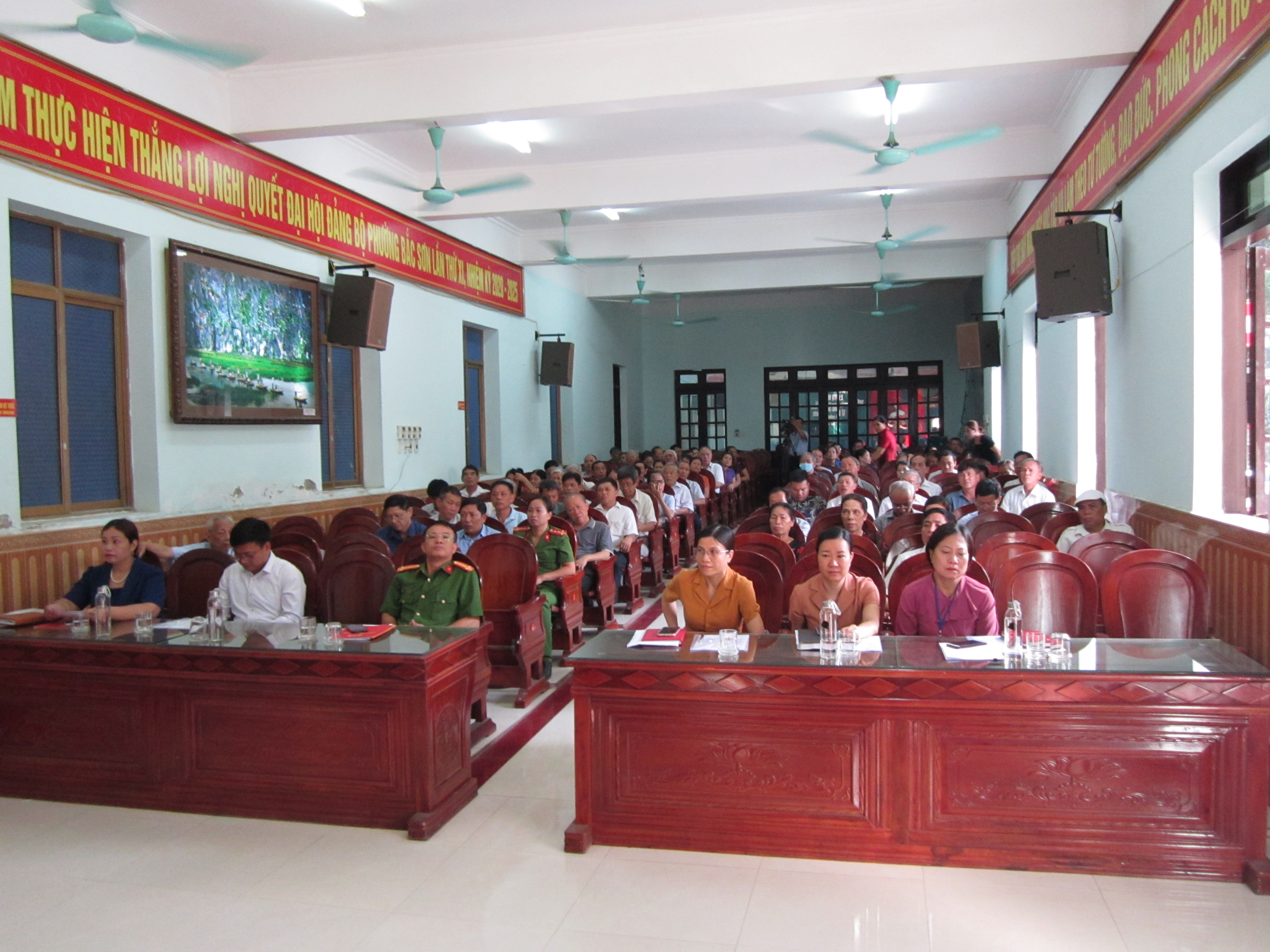 Ủy ban MTTQ Việt Nam phường Bắc Sơn tổ chức Hội nghị tuyên truyền phòng chống tội phạm, Trật tự xã hội, Kỹ năng phòng chống tai nạn đuối nước.