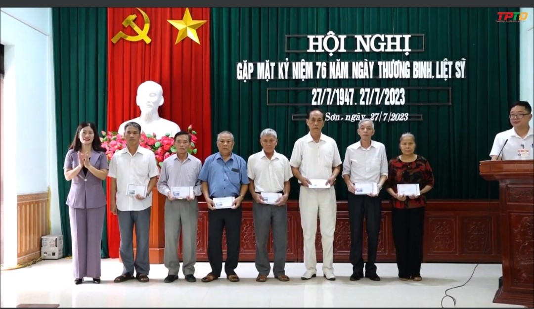 Phường Bắc Sơn tổ chức gặp mặt nhân dịp kỷ niệm 76 năm ngày Thương binh, liệt sỹ (27/7/1947-27/7/2023)