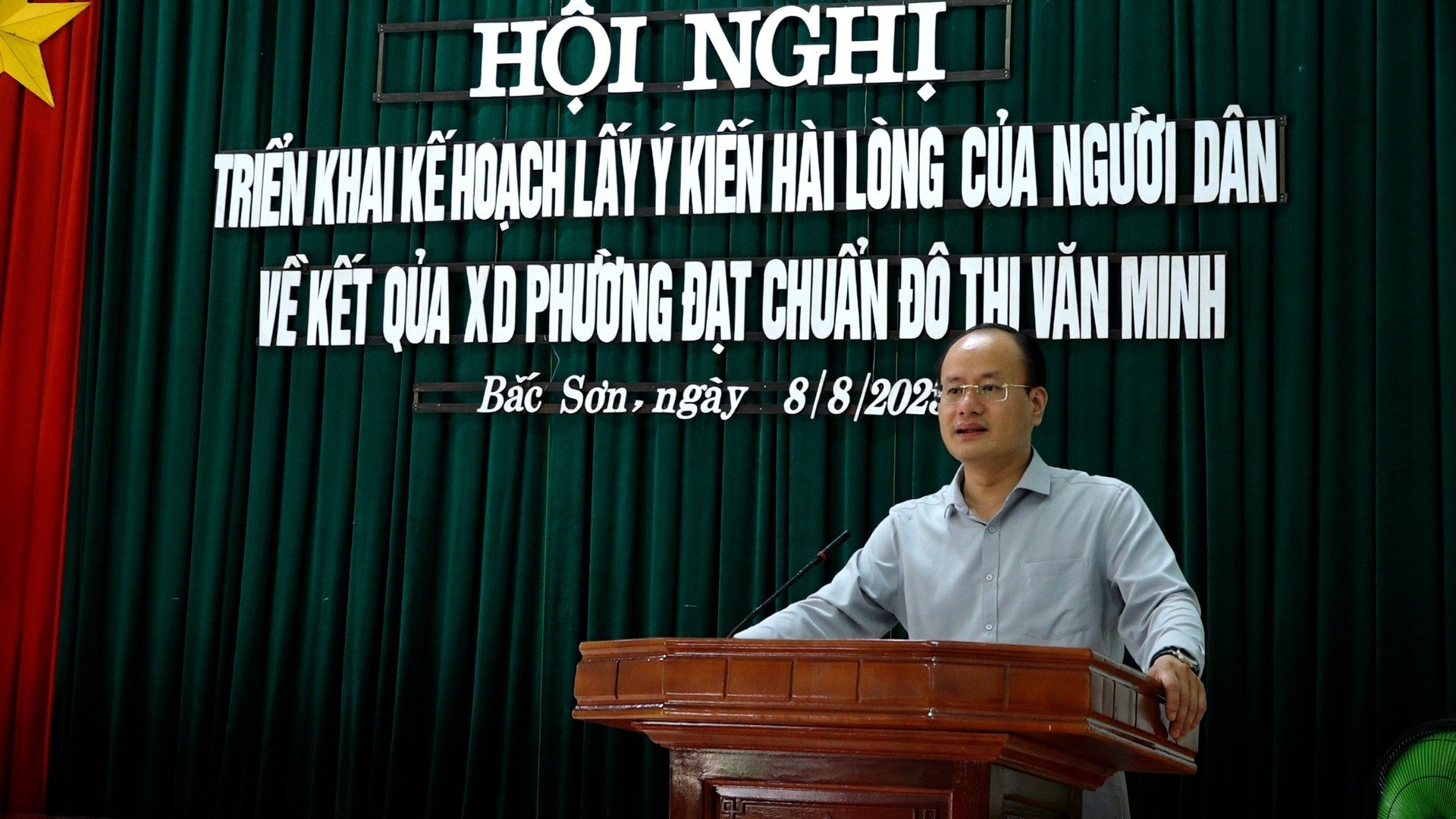 Ủy ban MTTQ Việt Nam phường Bắc Sơn tổ chức lấy ý kiến sự hài lòng của người dân về kết quả xây dựng đô thị văn minh
